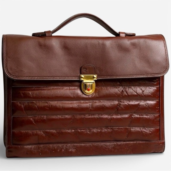 Other - Vintage 1980’s Leather Carrying Brief